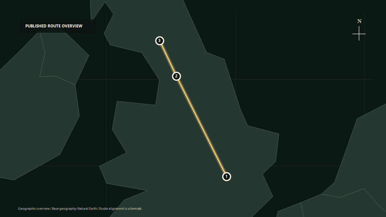 Geographic overview of the published Midland Pullman: St Albans to Carlisle route: St Albans to Settle to Carlisle